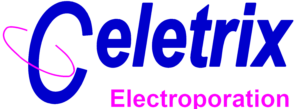 Official logo of Celetrix, providing advanced mammalian cell electroporation systems from small-scale to large-scale, specialized for high-efficiency gene editing, stable pool construction, and transient expression solutions.